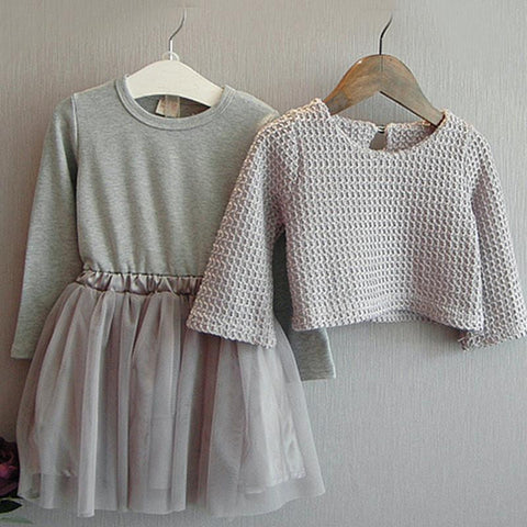 Baby Princess Sweater + Dress 2 Pcs - Appu & Appi