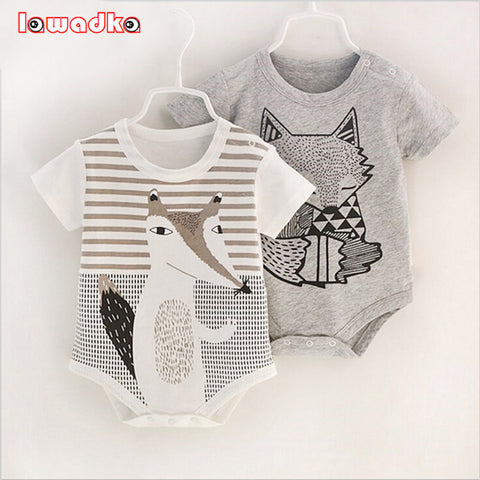 100%Cotton Short Sleeve  Baby Rompers Print Newborn Infant Clothing Toddler Boy Girls Jumpsuits Bebe Roupas - Appu & Appi