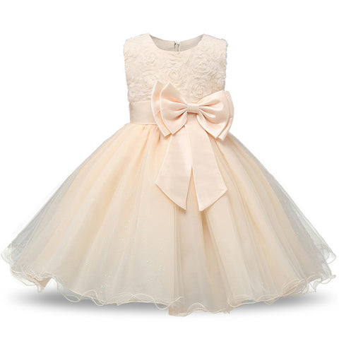 Brand Toddler Girl Baptism Clothes Girl Newborn Baby Christening Gown Dress For Girl Kids Party Wear 1 2 Years Birthday Outfits - Appu & Appi