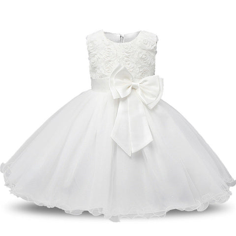 Brand Toddler Girl Baptism Clothes Girl Newborn Baby Christening Gown Dress For Girl Kids Party Wear 1 2 Years Birthday Outfits - Appu & Appi