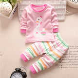 2016 new baby clothing set baby girls clothes long sleeve t-shirt + pants 2pcs suit cotton baby girl newborn clothing set - Appu & Appi