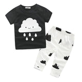 Summer Newborn Baby Clothes Set Baby Boy Clothes Jumpsuit MAMAS BOY Letter Print 2pc Infant Clothing Costume Short T-Shirt Pant - Appu & Appi