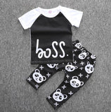 Summer Newborn Baby Clothes Set Baby Boy Clothes Jumpsuit MAMAS BOY Letter Print 2pc Infant Clothing Costume Short T-Shirt Pant - Appu & Appi