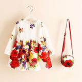 Girls Dress Kinderkleding Meisjes 2017 Spring Brand Children Costume for Kids Dresses Clothes Character Princess Dress with Bag - Appu & Appi