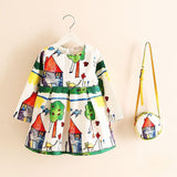 Girls Dress Kinderkleding Meisjes 2017 Spring Brand Children Costume for Kids Dresses Clothes Character Princess Dress with Bag - Appu & Appi