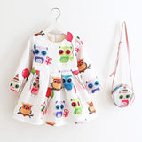 Girls Dress Kinderkleding Meisjes 2017 Spring Brand Children Costume for Kids Dresses Clothes Character Princess Dress with Bag - Appu & Appi