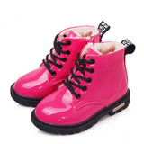 2017 New Winter Children Shoes PU Leather Waterproof Martin Boots Kids Snow Boots Brand Girls Boys Rubber Boots Fashion Sneakers - Appu & Appi