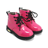 2017 New Winter Children Shoes PU Leather Waterproof Martin Boots Kids Snow Boots Brand Girls Boys Rubber Boots Fashion Sneakers - Appu & Appi