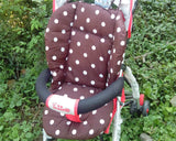 Baby Infant Stroller Seat Pushchair Cushion Cotton Mat Rainbow Color Soft Thick Pram Cushion Chair BB Car Seat Cushion - Appu & Appi