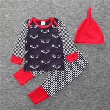 RY-213 2017 Baby Girls Clothes Elephant Romper + Pants + Headband 3 Pcs Baby Suit Newborn Girl Clothing Set - Appu & Appi