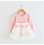 Cute Baby Girl Dress Cotton Children Kids Baby Girls Dresses One Piece Baby Autumn Clothing For School Casual Wear Clothes Girl - Appu & Appi