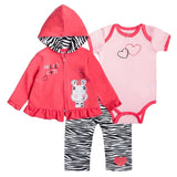 Baby Girl Clothes Set Coat Bodysuit Pants Children Cloth Suit Newborn Baby Boy Girls Clothing roupas bebes meninos kids clothes - Appu & Appi