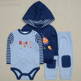 Baby Girl Clothes Set Coat Bodysuit Pants Children Cloth Suit Newborn Baby Boy Girls Clothing roupas bebes meninos kids clothes - Appu & Appi