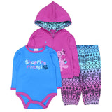 Baby Girl Clothes Set Coat Bodysuit Pants Children Cloth Suit Newborn Baby Boy Girls Clothing roupas bebes meninos kids clothes - Appu & Appi