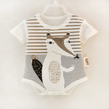 100%Cotton Short Sleeve  Baby Rompers Print Newborn Infant Clothing Toddler Boy Girls Jumpsuits Bebe Roupas - Appu & Appi