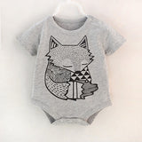 100%Cotton Short Sleeve  Baby Rompers Print Newborn Infant Clothing Toddler Boy Girls Jumpsuits Bebe Roupas - Appu & Appi