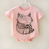 100%Cotton Short Sleeve  Baby Rompers Print Newborn Infant Clothing Toddler Boy Girls Jumpsuits Bebe Roupas - Appu & Appi