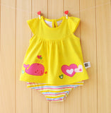 Baby Girl Rompers Summer Girls Clothing Sets Roupas Bebes Flower Newborn Baby Clothes Cute Baby Jumpsuits Infant Girls Clothing - Appu & Appi
