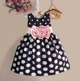 Hot Sale Christmas Super Flower girls dresses for party and wedding Dot print Princess Kids Dress Fashion Children's Clothing - Appu & Appi