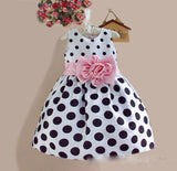 Hot Sale Christmas Super Flower girls dresses for party and wedding Dot print Princess Kids Dress Fashion Children's Clothing - Appu & Appi