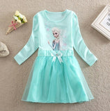 Free Shipping 2016 children elsa casual dress girls summer fashion elsa anna dress baby girls dress Children's Cloting - Appu & Appi