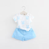 Keelorn 2017 Brand Summer Girls Clothing Sets Fashion Cotton print short sleeve T-shirt and shorts girls clothes sport suits - Appu & Appi