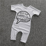 HOT sale toddler boys  girls clothing infant pure color letter printing Rompers Jumpsuit Outfits - Appu & Appi