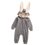 2016 Newborn Infant Baby Girl Boy Clothes Cute 3D Bunny Ear Romper Jumpsuit Playsuit Autumn Winter Warm Bebes Rompers One Piece - Appu & Appi