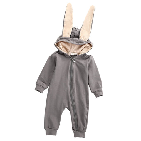 2016 Newborn Infant Baby Girl Boy Clothes Cute 3D Bunny Ear Romper Jumpsuit Playsuit Autumn Winter Warm Bebes Rompers One Piece - Appu & Appi