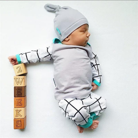 2017 autumn style baby boy clothing sets cotton long sleeve infant 3pcs suit baby boys clothes newborn toddler outfits - Appu & Appi