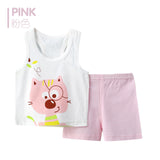 2pcs/set Tshirt Shorts Cotton Baby Clothing Set Newborn Baby Outfits Girl Boy Kids Clothes Sets Summer Style Roupas Bebes Suits - Appu & Appi