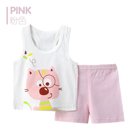 2pcs/set Tshirt Shorts Cotton Baby Clothing Set Newborn Baby Outfits Girl Boy Kids Clothes Sets Summer Style Roupas Bebes Suits - Appu & Appi