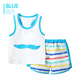 2pcs/set Tshirt Shorts Cotton Baby Clothing Set Newborn Baby Outfits Girl Boy Kids Clothes Sets Summer Style Roupas Bebes Suits - Appu & Appi