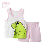 2pcs/set Tshirt Shorts Cotton Baby Clothing Set Newborn Baby Outfits Girl Boy Kids Clothes Sets Summer Style Roupas Bebes Suits - Appu & Appi