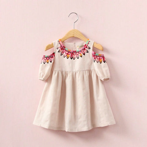2017 kids dress for girl fashion spring dress cotton clothing princess casual dress - Appu & Appi