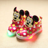 Hot SALE Children Shoes With Light Popular in Europe Boys Shoes Autumn Winter Girls Cartoon Sneakers Kids Led Sport Shoes - Appu & Appi