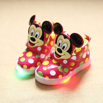 Hot SALE Children Shoes With Light Popular in Europe Boys Shoes Autumn Winter Girls Cartoon Sneakers Kids Led Sport Shoes - Appu & Appi