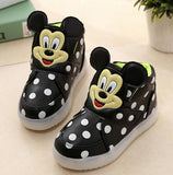 Hot SALE Children Shoes With Light Popular in Europe Boys Shoes Autumn Winter Girls Cartoon Sneakers Kids Led Sport Shoes - Appu & Appi