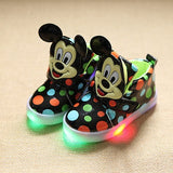 Hot SALE Children Shoes With Light Popular in Europe Boys Shoes Autumn Winter Girls Cartoon Sneakers Kids Led Sport Shoes - Appu & Appi