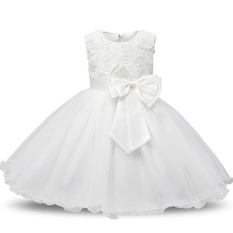 Aini Babe 1 Year Birthday Party Little Dress Baby Girl Christening Gowns Kids Events Party Wear Clothes Girls Boutique Clothing - Appu & Appi