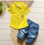 BibiCola toddler children fashion summer baby boys clothing sets 2pcs gentleman clothes sets boys summer set kids sport suit set - Appu & Appi