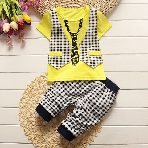 BibiCola 2017 new  Fashion  spring summer  autumn  Childrens  boys clothing set Kids Clothing Sets T-shirt +short pants - Appu & Appi