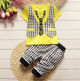 BibiCola 2017 new  Fashion  spring summer  autumn  Childrens  boys clothing set Kids Clothing Sets T-shirt +short pants - Appu & Appi