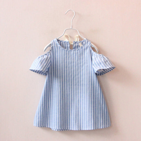 Summer Girls Dress Striped Kids Dresses For Girls Party Princess Children Vestidos 2017 Newest Girls Clothes - Appu & Appi