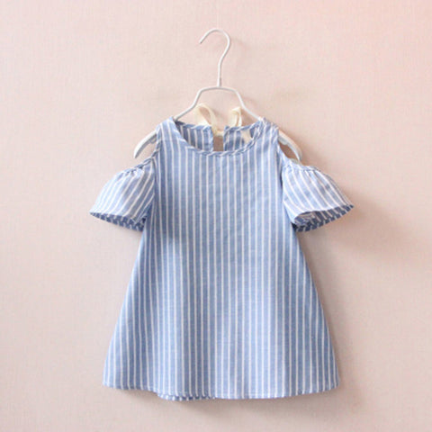 Summer Girls Dress Striped Kids Dresses For Girls Party Princess Children Vestidos 2017 Newest Girls Clothes - Appu & Appi