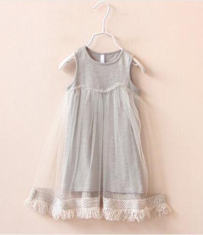 Baby Girls Dresses New 2017 Fashion Style Summer Girls Baby Tassel Dress Children Mesh Dresses For Girl Children Clothing - Appu & Appi