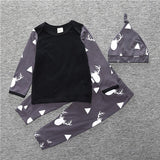 RY-213 2017 Baby Girls Clothes Elephant Romper + Pants + Headband 3 Pcs Baby Suit Newborn Girl Clothing Set - Appu & Appi