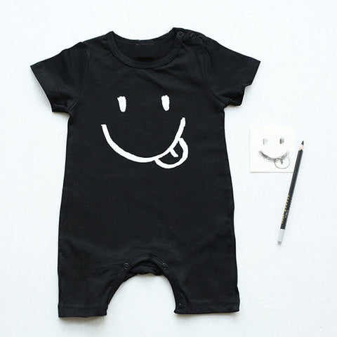 Baby Boys Tiny Cotton Rompers Girls Romper Infant Summer Shorts Sleeve Jumpsuit Letter Animal Print 2017 New Toddlers Clothes - Appu & Appi