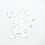 Baby Boys Tiny Cotton Rompers Girls Romper Infant Summer Shorts Sleeve Jumpsuit Letter Animal Print 2017 New Toddlers Clothes - Appu & Appi