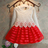 New 2017 Girls Dresses Fashion Casual Summer Lace crochet Tutu Dress Kids Girl Party Clothes for 2-6Y Children Vetement Fille - Appu & Appi